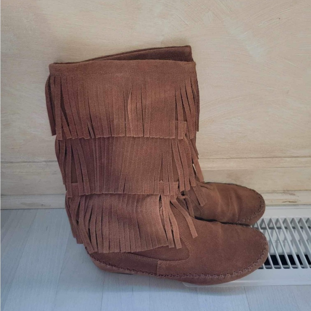 LC Loran Conrad fringe boots size 7